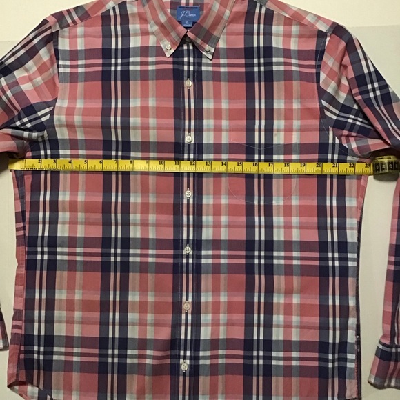 J. Crew slim untucked secret wash shirting men’s plaid shirt multicolor - Picture 4 of 10